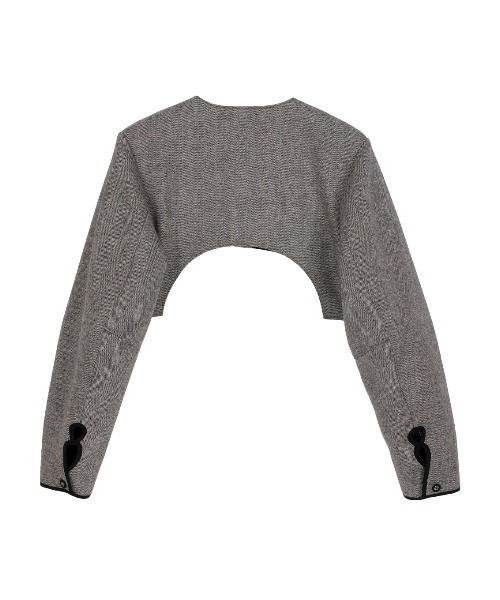 セール】OVAL SCOOP BOLERO（ノーカラージャケット）｜ELCHELE