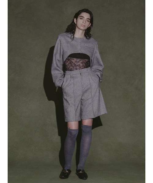 セール】OVAL SCOOP BOLERO（ノーカラージャケット）｜ELCHELE