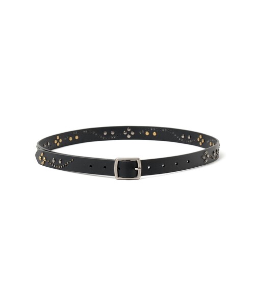 BEAMS HEART(ビームスハート)の「ヴィンテージ スタッズ ベルト(ベルト・メンズ・ダークブラウン/ブラック・ONE SIZE)」の6枚目の写真