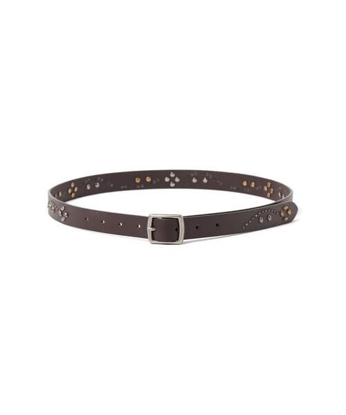 BEAMS HEART(ビームスハート)の「ヴィンテージ スタッズ ベルト(ベルト・メンズ・ダークブラウン/ブラック・ONE SIZE)」の9枚目の写真