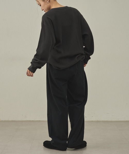 paradigm（パラダイム）の「【paradigm】ガス焼きワッフルヘンリーネックTL/S（Tシャツ/カットソー・メンズ・ブラック/ダークグレー/ホワイト・MEDIUM/LARGE/X-LARGE）」の21枚目の写真