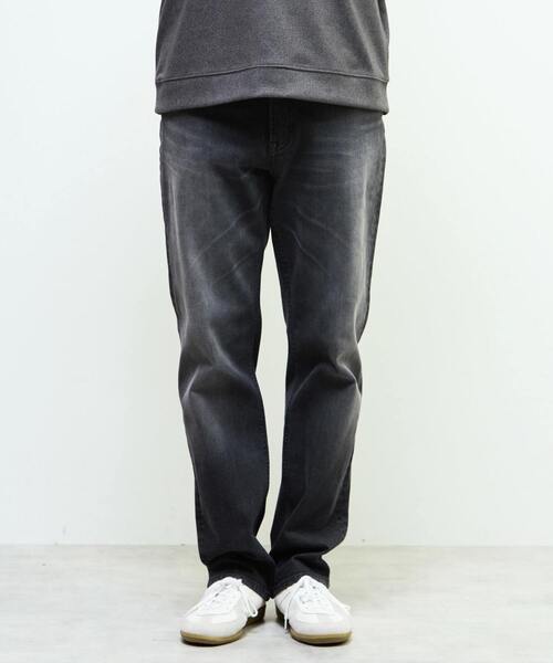 MEN'S MELROSE（メンズメルローズ）の「スリムテーパードストレッチデニム（デニムパンツ・メンズ・ブラック/インディゴブルー・3/4/2/5）」の3枚目の写真