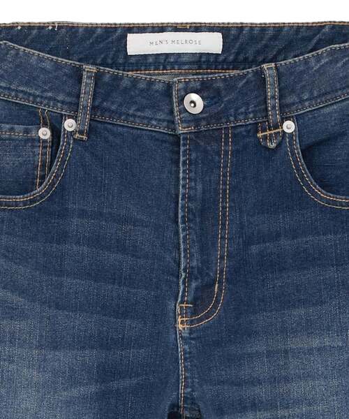 MEN'S MELROSE（メンズメルローズ）の「スリムテーパードストレッチデニム（デニムパンツ・メンズ・ブラック/インディゴブルー・3/4/2/5）」の14枚目の写真