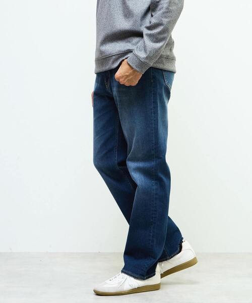 MEN'S MELROSE（メンズメルローズ）の「スリムテーパードストレッチデニム（デニムパンツ・メンズ・ブラック/インディゴブルー・3/4/2/5）」の16枚目の写真