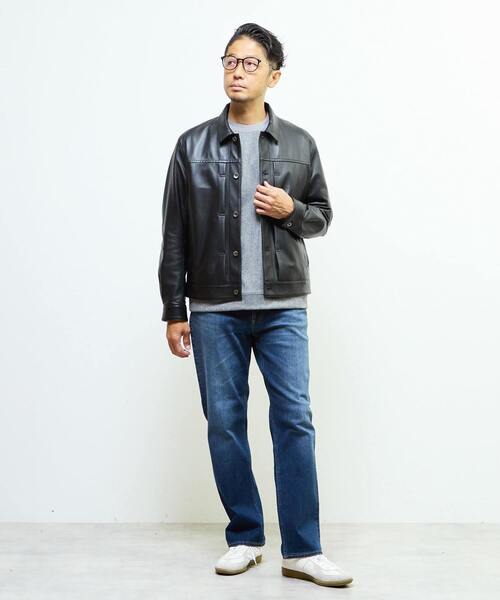 MEN'S MELROSE（メンズメルローズ）の「スリムテーパードストレッチデニム（デニムパンツ・メンズ・ブラック/インディゴブルー・3/4/2/5）」の9枚目の写真