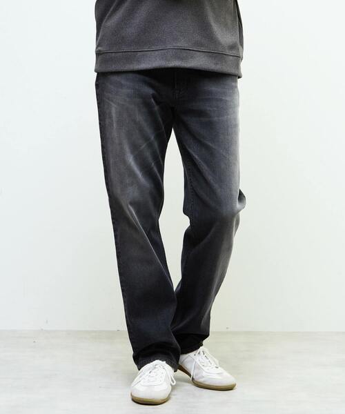 MEN'S MELROSE（メンズメルローズ）の「スリムテーパードストレッチデニム（デニムパンツ・メンズ・ブラック/インディゴブルー・3/4/2/5）」の7枚目の写真