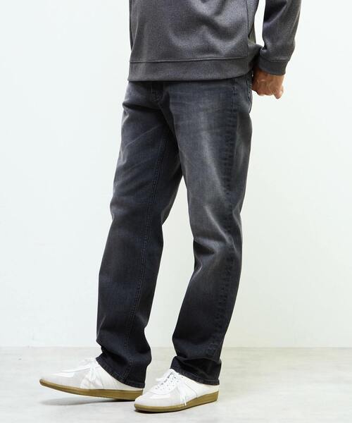 MEN'S MELROSE（メンズメルローズ）の「スリムテーパードストレッチデニム（デニムパンツ・メンズ・ブラック/インディゴブルー・3/4/2/5）」の6枚目の写真