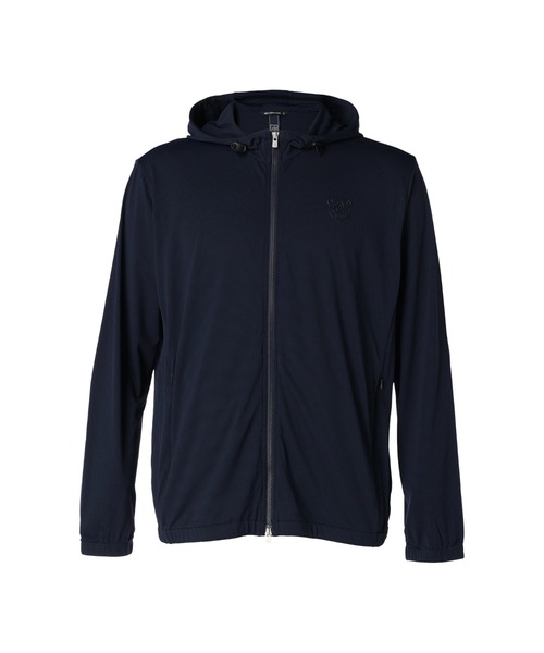 ZOY（ゾーイ）の「MEN CORDURAストレッチハニカム ZIPフーディー（パーカー・メンズ・シルバーグレー/ネイビー・MEDIUM/LARGE/SMALL）」の2枚目の写真