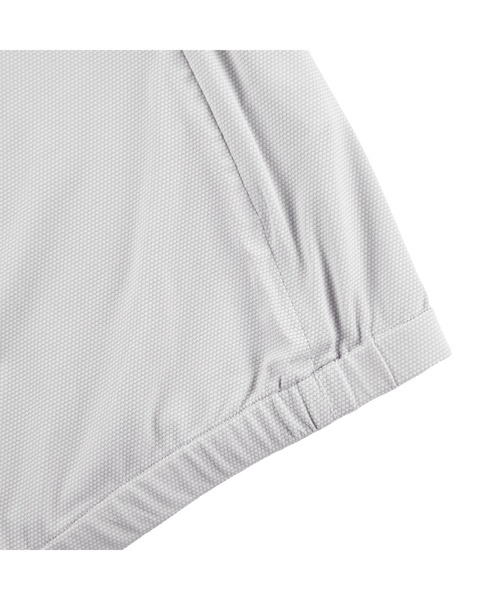 ZOY（ゾーイ）の「MEN CORDURAストレッチハニカム ZIPフーディー（パーカー・メンズ・シルバーグレー/ネイビー・MEDIUM/LARGE/SMALL）」の6枚目の写真