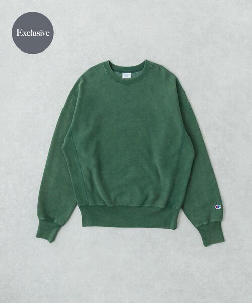 Champion(チャンピオン)の「『別注』CHAMPION×URBAN RESEARCH SNOW POWDER WASH CREW-NECK(スウェット・メンズ・グリーン/ネイビー/レッド/ブラック・X-LARGE/LARGE/MEDIUM)」の3枚目の写真