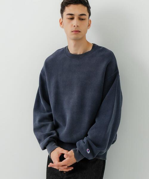 Champion(チャンピオン)の「『別注』CHAMPION×URBAN RESEARCH SNOW POWDER WASH CREW-NECK(スウェット・メンズ・グリーン/ネイビー/レッド/ブラック・X-LARGE/LARGE/MEDIUM)」の13枚目の写真