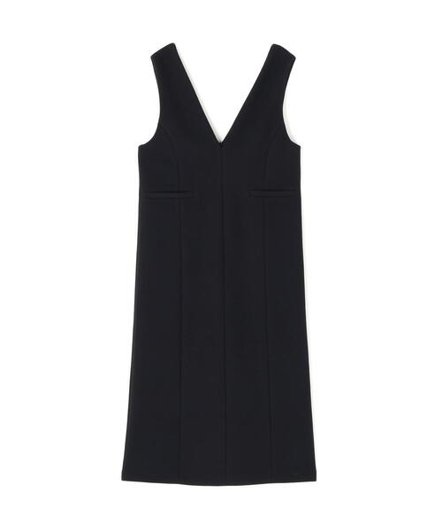 NATURAL BEAUTY BASIC（ナチュラルビューティーベーシック）の「◇圧縮ジャージーシリーズ ジャンパースカート（ジャンパースカート・レディース・ブラック/ベージュ/オフホワイト/ブルー・SMALL/MEDIUM）」の5枚目の写真