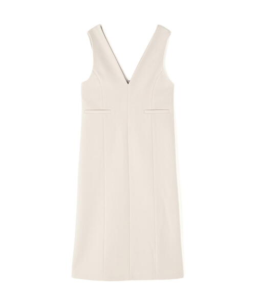 NATURAL BEAUTY BASIC（ナチュラルビューティーベーシック）の「◇圧縮ジャージーシリーズ ジャンパースカート（ジャンパースカート・レディース・ブラック/ベージュ/オフホワイト/ブルー・SMALL/MEDIUM）」の13枚目の写真