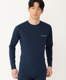 防寒 速乾 Columbia/メンズ オムニヒートインフィニティ― ニット ロングスリーブクルー ロングTシャツ(ロンT 長袖Tシャツ) /コロンビア