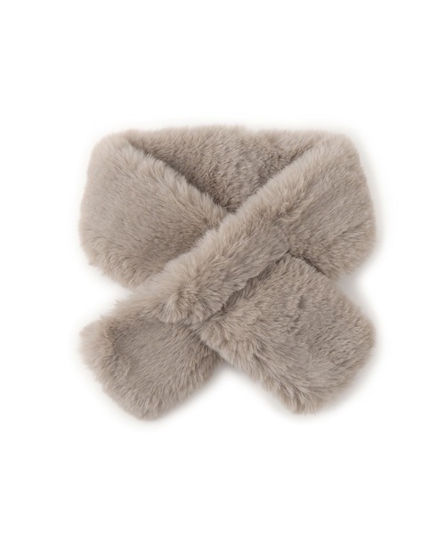 VIS（ビス）の「フェイクファーティペット（マフラー・レディース・キナリ/ライトグレー/ベージュ系その他2・FREE）」の15枚目の写真