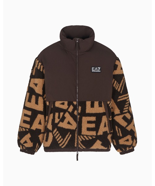 EMPORIO ARMANI EA7(エンポリオアルマーニイーエーセブン)の「【エンポリオ アルマーニ EA7】パデッドジャケット テディファブリック モノグラム(その他アウター・メンズ・ダークブラウン・MEDIUM/LARGE/X-SMALL/X-LARGE/SMALL/XX-LARGE)」の4枚目の写真