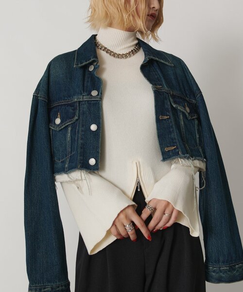 Lui's（ルイス）の「【mi-企画】2WAYフレアスリーブニット（ニット/セーター・レディース・グレー/オフホワイト/ブラック・FREE）」の16枚目の写真