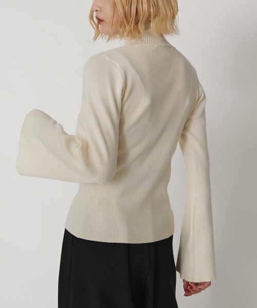 Lui's（ルイス）の「【mi-企画】2WAYフレアスリーブニット（ニット/セーター・レディース・グレー/オフホワイト/ブラック・FREE）」の22枚目の写真