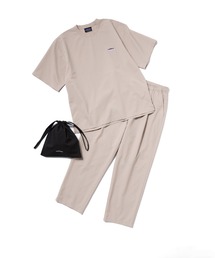 THOUSAND MILE（サウザンドマイル）の「[M's]SHORT SLEEVE T-SHIRT & LONG PANTS SET HIGH AIR PERMEABILITY/ショートスリーブＴシャツ＆ロングパンツセット（セットアップ）」