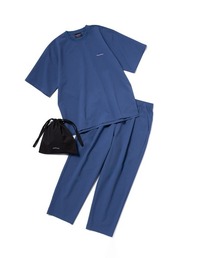 THOUSAND MILE（サウザンドマイル）の「[M's]SHORT SLEEVE T-SHIRT & LONG PANTS SET HIGH AIR PERMEABILITY/ショートスリーブＴシャツ＆ロングパンツセット（セットアップ）」