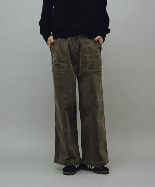 URBAN RESEARCH Sonny Label(アーバンリサーチサニーレーベル)の「コーデュロイベイカーイージーパンツ(その他パンツ・レディース・チャコールグレー/アイボリー/グレー系その他・36/38)」の1枚目の写真