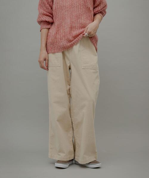 URBAN RESEARCH Sonny Label(アーバンリサーチサニーレーベル)の「コーデュロイベイカーイージーパンツ(その他パンツ・レディース・チャコールグレー/アイボリー/グレー系その他・36/38)」の5枚目の写真