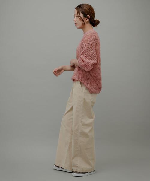 URBAN RESEARCH Sonny Label(アーバンリサーチサニーレーベル)の「コーデュロイベイカーイージーパンツ(その他パンツ・レディース・チャコールグレー/アイボリー/グレー系その他・36/38)」の9枚目の写真