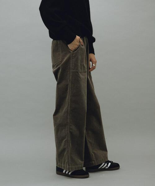 URBAN RESEARCH Sonny Label(アーバンリサーチサニーレーベル)の「コーデュロイベイカーイージーパンツ(その他パンツ・レディース・チャコールグレー/アイボリー/グレー系その他・36/38)」の15枚目の写真