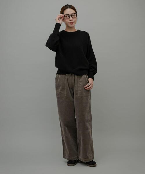 URBAN RESEARCH Sonny Label(アーバンリサーチサニーレーベル)の「コーデュロイベイカーイージーパンツ(その他パンツ・レディース・チャコールグレー/アイボリー/グレー系その他・36/38)」の16枚目の写真