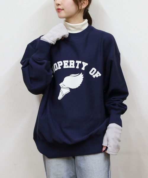 Sanca（サンカ）の「Sanca/サンカ　プロパティークルースウェット　PROPERTY CREW SWEAT（スウェット・メンズ・グレー/インディゴブルー・2/3）」の11枚目の写真