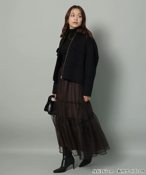 ファー付きBIGポケットリバーブルゾン（ダウンジャケット