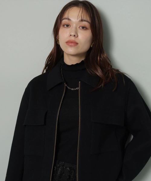 ファー付きBIGポケットリバーブルゾン（ダウンジャケット/コート