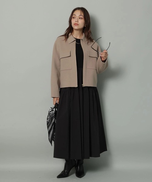 ファー付きBIGポケットリバーブルゾン（ダウンジャケット/コート