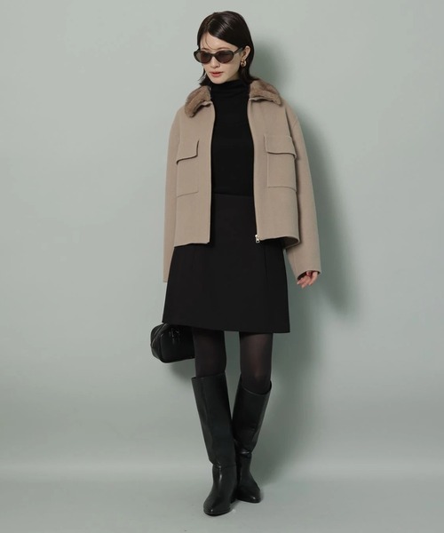 ファー付きBIGポケットリバーブルゾン（ダウンジャケット/コート