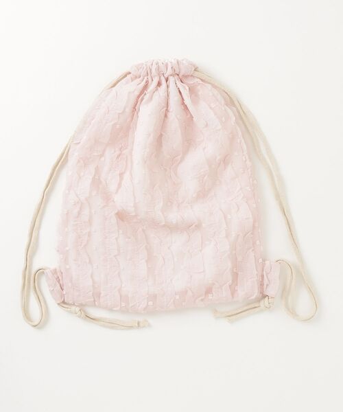 Vini（ヴィニ）の「フリルコンパクトナップザック（バックパック/リュック・レディース・ピンク/アイボリー/ホワイト・FREE）」の14枚目の写真