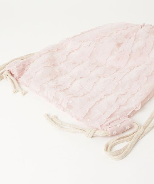 Vini（ヴィニ）の「フリルコンパクトナップザック（バックパック/リュック・レディース・ピンク/アイボリー/ホワイト・FREE）」の15枚目の写真