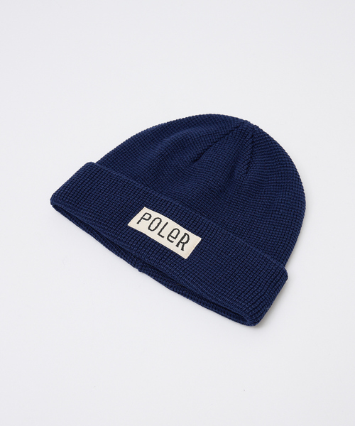 POLeR(ポーラー)の「【POLER / ポーラー】WORKERMAN BEANIE / ワーカーマン ビーニー(ニットキャップ/ビーニー・メンズ・ネイビー/エンジ/カーキ/ブラック/チャコールグレー/オレンジ・フリー)」の5枚目の写真