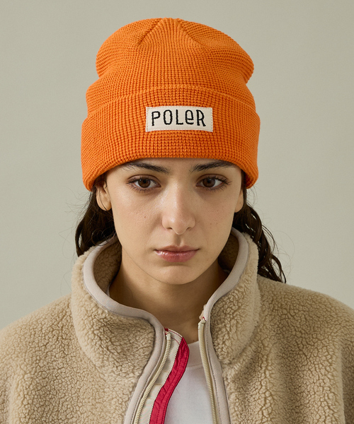 POLeR(ポーラー)の「【POLER / ポーラー】WORKERMAN BEANIE / ワーカーマン ビーニー(ニットキャップ/ビーニー・メンズ・ネイビー/エンジ/カーキ/ブラック/チャコールグレー/オレンジ・フリー)」の6枚目の写真