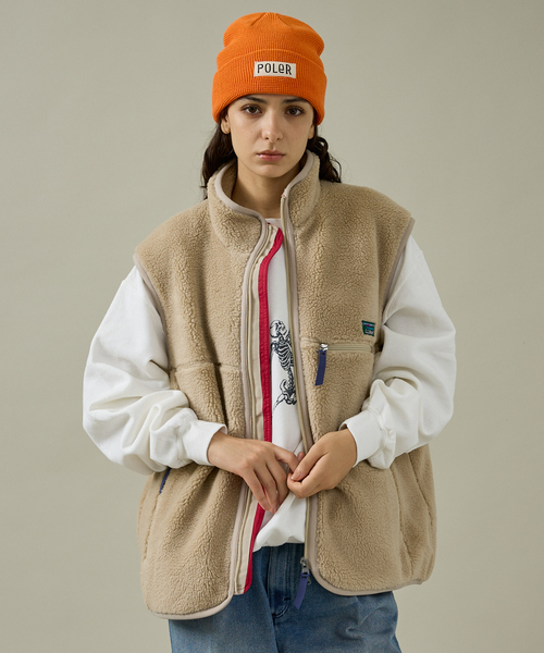 POLeR(ポーラー)の「【POLER / ポーラー】WORKERMAN BEANIE / ワーカーマン ビーニー(ニットキャップ/ビーニー・メンズ・ネイビー/エンジ/カーキ/ブラック/チャコールグレー/オレンジ・フリー)」の22枚目の写真