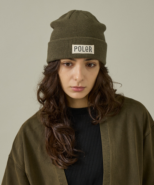 POLeR(ポーラー)の「【POLER / ポーラー】WORKERMAN BEANIE / ワーカーマン ビーニー(ニットキャップ/ビーニー・メンズ・ネイビー/エンジ/カーキ/ブラック/チャコールグレー/オレンジ・フリー)」の12枚目の写真