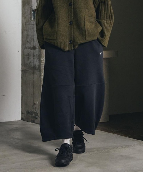 (取寄) ナイキ レディース スポーツウェア フェニックス フリース バレル レッグ パンツ Nike women Sportswear Phoenix Fleece Barrel Leg Pants Silt Red/Sail セール】ナイキ スポーツウェア フェニックス フリース ウィメンズ