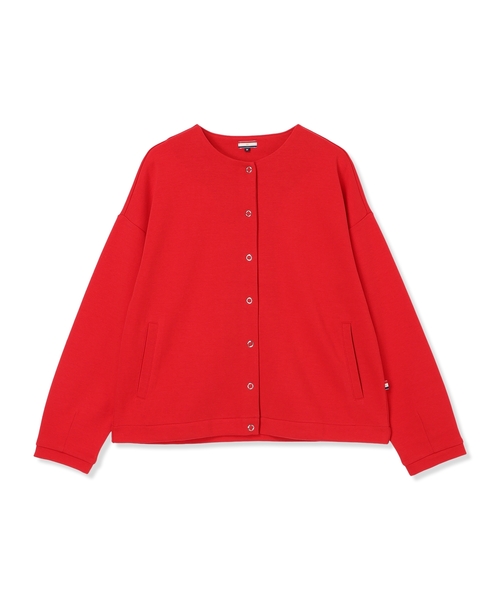 Petit Honfleur(プチオンフルール)の「リングドットカーディガン(カーディガン/ボレロ・レディース・ネイビー/グレー/レッド・L/M)」の4枚目の写真