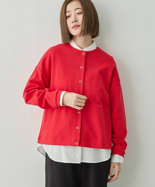 Petit Honfleur(プチオンフルール)の「リングドットカーディガン(カーディガン/ボレロ・レディース・ネイビー/グレー/レッド・L/M)」の14枚目の写真