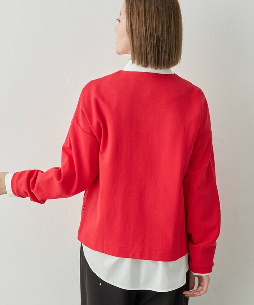 Petit Honfleur(プチオンフルール)の「リングドットカーディガン(カーディガン/ボレロ・レディース・ネイビー/グレー/レッド・L/M)」の17枚目の写真