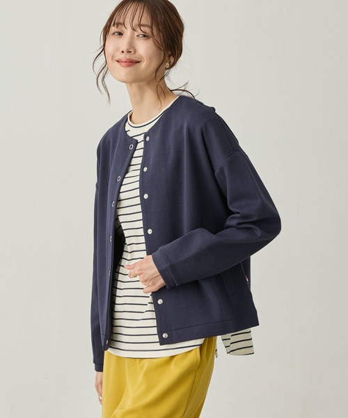 Petit Honfleur(プチオンフルール)の「リングドットカーディガン(カーディガン/ボレロ・レディース・ネイビー/グレー/レッド・L/M)」の18枚目の写真