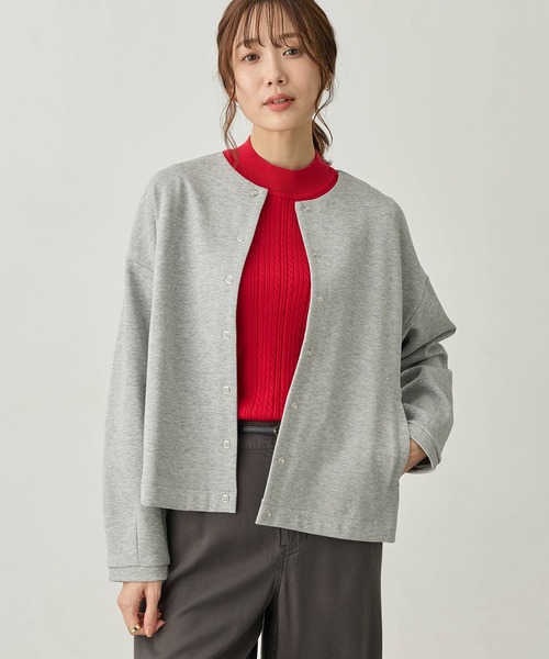 Petit Honfleur(プチオンフルール)の「リングドットカーディガン(カーディガン/ボレロ・レディース・ネイビー/グレー/レッド・L/M)」の19枚目の写真