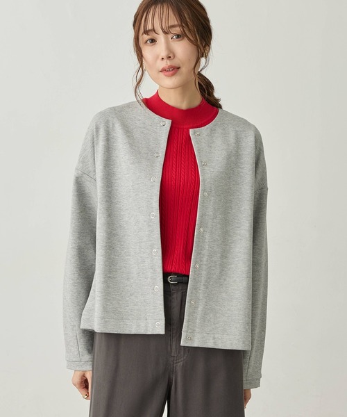 Petit Honfleur(プチオンフルール)の「リングドットカーディガン(カーディガン/ボレロ・レディース・ネイビー/グレー/レッド・L/M)」の20枚目の写真