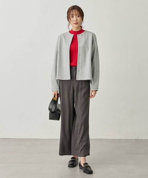 Petit Honfleur(プチオンフルール)の「リングドットカーディガン(カーディガン/ボレロ・レディース・ネイビー/グレー/レッド・L/M)」の21枚目の写真