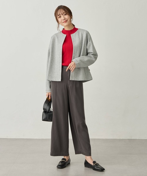 Petit Honfleur(プチオンフルール)の「リングドットカーディガン(カーディガン/ボレロ・レディース・ネイビー/グレー/レッド・L/M)」の22枚目の写真