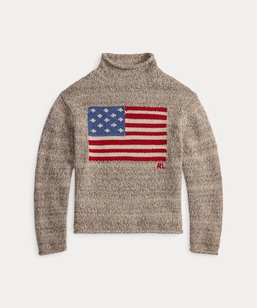 okok【極美品】Ralph Laurenレディースタートルネックセーター RALPH LAUREN｜フラッグ ウールブレンド タートルネック セーター